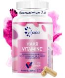 Vihado Hair Vitamins 2.0 | Premium Hair Growth & Scalp Support | 120 Capsules with Biotin & 14 Active Ingredients - Buy Online on GoSupps.com