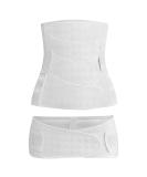 WANYI 4-Patch Postpartum Belly Wrap with Pelvis Belt - 2 in 1 C-Section Recovery Belt for Postpartum Support - White, Size L - Buy Online on GoSupps.com
