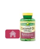 Spring Valley Extra Virgin Coconut Oil Softgel Capsules 1000mg, 90 Count with STS Sticker - Buy Online on GoSupps.com