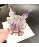 Shop Glitter Butterfly Hair Clips | Marble Leopard Jaw Clips for Women & Girls - Stylish Hair Accessories in Purple - Buy Online on GoSupps.com