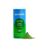 Sunwink Detox Greens Superfood Powder - Organic Gut Health & Detox Blend with Celery, Wheatgrass, Spinach, Spirulina - 20 Servings - Buy Online on GoSupps.com