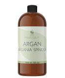 OPO Moroccan Argan Oil - 100% Pure Cold Pressed - 32 oz Extra Virgin Carrier Oil for Hair Skin Face & Nails - Non-GMO Hydrating Solution for Beard Lashes & More - Buy Online on GoSupps.com