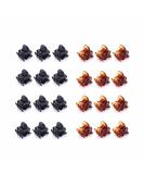 Mini Hair Clips Set - 24 Small Plastic Hair Clips for Women & Girls - Brown & Black - Buy Online on GoSupps.com