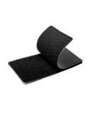 Strenco 2x4 Hook and Loop Strips - 15 Sets | Heavy Duty Black Sticky Back Fastener with Adhesive - Buy Online on GoSupps.com