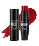 DE LANCI Matte Blush Stick for Cheeks - Dark Red, Ultra Pigmented Color Pop Makeup with Built-in Brush - Travel Size, Cruelty-Free Gift for Women/Girls - Buy Online on GoSupps.com