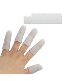Buy 12 Silicone Gel Finger Protectors - Fingertip Cots for Cracked Skin & Nail Protection - International Shipping Available - Buy Online on GoSupps.com