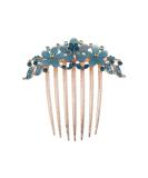 SG Store Flower Hair Comb - Rhinestone Wedding Bridal Headpiece & Decorative Hair Accessory for Women & Girls - Perfect for Blue Hairstyles - Buy Online on GoSupps.com