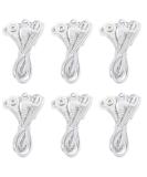 Replacement Premium TENS Lead Wires - 2.35mm Shielded Plug & 4 Snap 3.5mm Connectors for TENS Units (Pack of 6) | International Shipping Available - Buy Online on GoSupps.com