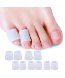 Sumiwish 10x Toe Protectors - Silicone Toe Caps for Men & Women - Pain Relief & Protection for Smaller Toes - White - Buy Online on GoSupps.com