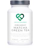 Organic Japanese Matcha Green Tea Capsules | 120 Capsules (60 Servings) | 1000mg per Serving | Anti-Oxidant | No Fillers | Made in UK GMP - Buy Online on GoSupps.com