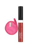 MegaSlicks Lip Gloss Red Sensation | Vegan Moisturizing Lip Stain with Vitamin E | Long-Lasting Cruelty-Free Makeup & Cleansing Cloth Bundle - Buy Online on GoSupps.com
