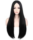 Buy Long Black Straight Wig for Women | Natural Brunett Wigs for Cosplay Costume Party & Halloween | Fast International Shipping - Buy Online on GoSupps.com