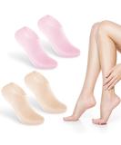 2 Pairs Silicone Socks for Women - Moisturizing Gel Socks for Dry Feet Cracked Heels & Spa Pedicure Care - Buy Online on GoSupps.com