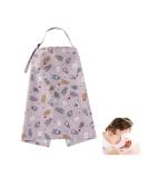 Multi-Purpose Silent Breastfeeding Scarf & Protection Apron with Pockets - Gray | Normal Protection for Moms On-the-Go - Buy Online on GoSupps.com