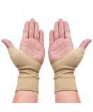 Ztl Therapy Gloves - Gel-Filled Thumb Support & Wrist Brace for Arthritis Compression (Men & Women) - Skin Color Ship Internationally - Buy Online on GoSupps.com