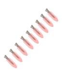 JeoPoom 9 Pcs No Bend Hair Clips | Transparent Pink Hairpin Set for Crease-Free Styling | Makeup Seamless Clamps for Women and Girls - Buy Online on GoSupps.com