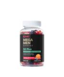 GNC Mega Men Essentials 50+ Orange Cherry & Berry 120 Gummies - Buy Online on GoSupps.com