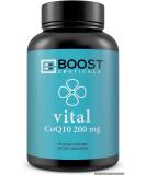 CoQ10 200mg - High Absorption Vegan Supplement with Bioperine | Non-GMO Gluten-Free 90 Capsules - Buy Online on GoSupps.com