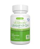 VESIsorb Ubiquinol-QH 100mg CoQ10 Softgels - Kaneka QH Water-Soluble Supplement for Heart Health & Energy - 90ct - Buy Online on GoSupps.com