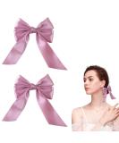Jagowa 2 Pcs Large Pink Bow Hair Clips - Cute Party Hairstyle Hair Accessories - Buy Online on GoSupps.com