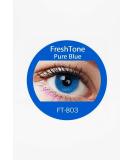 Pure Blue Colored Annual Contact Lenses - Pack of 2 (Brown Blue Green Gray Turquoise) - Comfortable & Prescription-Free with Storage Box - Buy Online on GoSupps.com