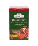 Ahmad Tea Raspberry & Pomegranate Green Tea | Green Tea - 20 Teabag Sachets Raspberry & Pomegranate 20 Count (Pack of 1) - Buy Online on GoSupps.com