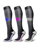 Shyl Jier Compression Stockings for Men & Women - 15-20 mmHg Support Socks for Running Hiking & Travel - L-XL 3 Pair - Buy Online on GoSupps.com