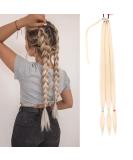 Leeven 26 Inch Light Blonde DIY Braid Ponytail Extension | Synthetic Slick Ponytail Hair Piece | Natural Chocolate Blonde | Pack of 1 - Buy Online on GoSupps.com