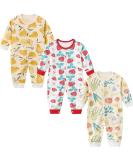MAMIMAKA Baby Clothes Footed Pajamas for Boys and Girls - 3-6 Months - Long Sleeve - L-Color - Buy Online on GoSupps.com