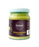 Organic Horseradish Mustard 125g - Biona | Premium Quality, Vegan & Gluten-Free - Buy Online on GoSupps.com