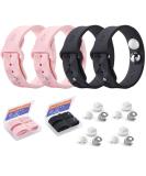 LYJEE Motion Sickness Bands for Kids & Adults Effective Nausea Relief for Pregnant Women & Seasickness Essential Pink & Black Wristbands for Cruise Travel - Buy Online on GoSupps.com