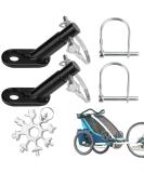 Buy DikeBAO 2-Piece Universal Bike Trailer Coupling for Kids & Dogs | Safe & Versatile Bicycle Trailer Support with Safety Pens & Key - Buy Online on GoSupps.com