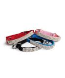 Buy Chukchi Collars for Cats - Soft Velvet Adjustable Rhinestones & Bells - 4 Colors: Black Pink Red Blue - Buy Online on GoSupps.com