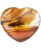 Nupuyai Volcano Cherry Quartz Heart Palm Worry Stone 45mm - Chakra Reiki Healing Crystal for Home Decoration - Buy Online on GoSupps.com