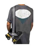 Adjustable Roller Skate & Snowboard Boots Carrier Strap - Fashionable Shoulder Sling Leash for Ice Skates - Black & White Plaid - Buy Online on GoSupps.com