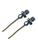2PCS Vintage Crystal Rhinestone Barrettes for Women - Blue Bridal Hair Accessories - Buy Online on GoSupps.com