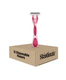 Skintimate Raspberry Rain Women's Disposable Razors - 12 Count - Buy Online on GoSupps.com