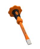 Finder 12-Inch Heavy Duty Flat Chisel with Hand Protection  Flat Head  Demolishing/Masonry/Carving/Concrete Breaker Chisels with Bi-Material Hand Guard 1 PCS - Buy Online on GoSupps.com