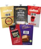 98 FLAVIA LAVAZZA ESSENTIAL SELECTION DRINKS SACHETS ORO. REAL MILK FROTH. ROSSA. ENGLISH BREAKFAST TEA. HOT CHOCOLATE Chocolate 98 count (Pack of 1) - Buy Online on GoSupps.com