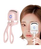 Portable Electric Eyelash Curler - Mini Thermal Curler with Temperature Detection & Rechargeable Design - Long Lasting Styling in White/Pink - Buy Online on GoSupps.com