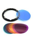Godox AK-R16 Diffuser Plate with Color Effect Gel Set for V1 Speedlite - 15 Color 30 Pieces - Buy Online on GoSupps.com