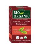 Indus Valley Bio Organic 100% Pure Natural Henna Hair Color - Mahogany | International Shipping Available - Buy Online on GoSupps.com