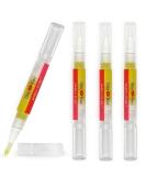 Bliss Kiss Vanilla Nail Oil Cuticle Pens x4 - Nail Strengthener with Vitamin E & Jojoba for Brittle Nails - Buy Online on GoSupps.com
