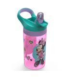 Zak Minnie Mouse 16oz Plastic Water Bottle - Pink/Teal Design - Buy Online on GoSupps.com