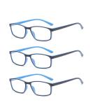 Suertree 3PC Blue Light Glasses - Computer & Reading Glasses for Men & Women | 2.0x Diopter Visual Aid - Buy Online on GoSupps.com