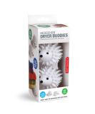 Kikkerland Hedgehog Laundry Dryer Balls - Reusable Softener Wrinkle Reducer Saves Drying Time - Set of 2 (Plastic White) - International Shipping Available - Buy Online on GoSupps.com