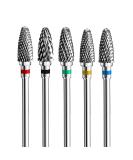 Fantexy Nail Drill Bits Set For Acrylic Nails 3/32 Inch Professional Tungsten Nail File Bits Nail Art Tools Manicure Pedicure Shapen Remove Tools Home Salon Use(5pcs) 5pcs-type 1 - Buy Online on GoSupps.com