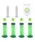 Toilet Gel Stamp Refills - 4PCS/52 Count Flower Fragrance Jasmine Air Freshening Gel for Clean Bathrooms - Buy Online on GoSupps.com