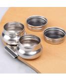 1PC Stainless Steel Oil Painting Palette Cup 2 Dipper Large Mouth Oil Paint Pot Container Leakproof Oil Paint Container Cup with Lid and Clip Turpentine Solvent Tins for Drawing Art Suppllies Sliver - Buy Online on GoSupps.com