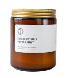 Buy OCT Eucalyptus + Peppermint Scented Candle | 250ml Soy Wax with Natural Essential Oils - International Shipping Available - Buy Online on GoSupps.com